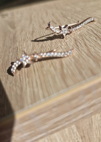 925 ayar gümüş Kadın küpesi - Görsel 5