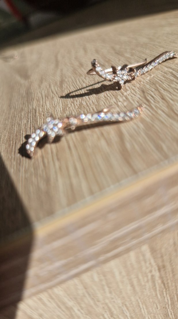 925 ayar gümüş Kadın küpesi - Görsel 3