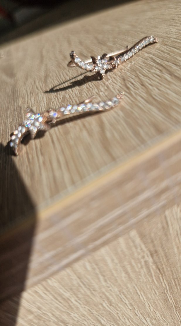 925 ayar gümüş Kadın küpesi - Görsel 2