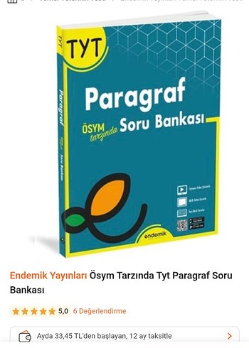 Endemik Paragraf Soru Bankası - ÖSYM Tarzı