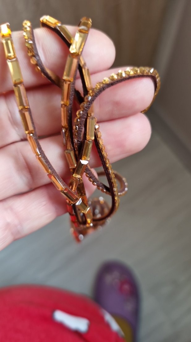 suni deri,  taşlı  Bohem Bileklik ,ikili fiyattır - Görsel 5