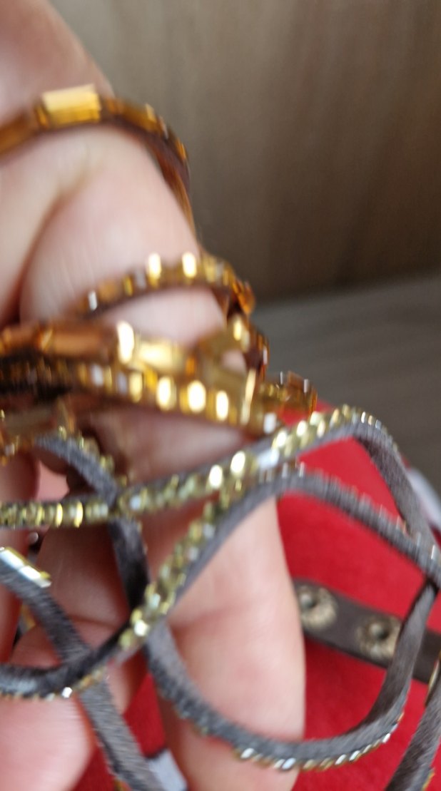 suni deri,  taşlı  Bohem Bileklik ,ikili fiyattır - Görsel 4