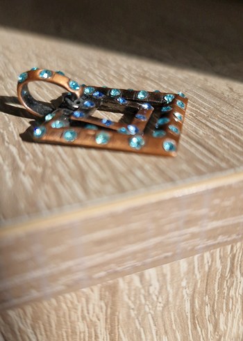 mavi tutkunları için mavi taşlı kolye ucu - Görsel 3