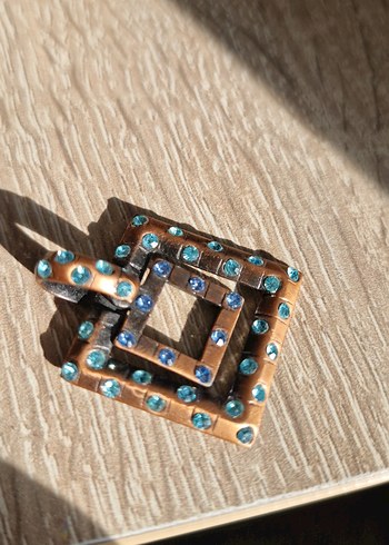 mavi tutkunları için mavi taşlı kolye ucu - Görsel 2