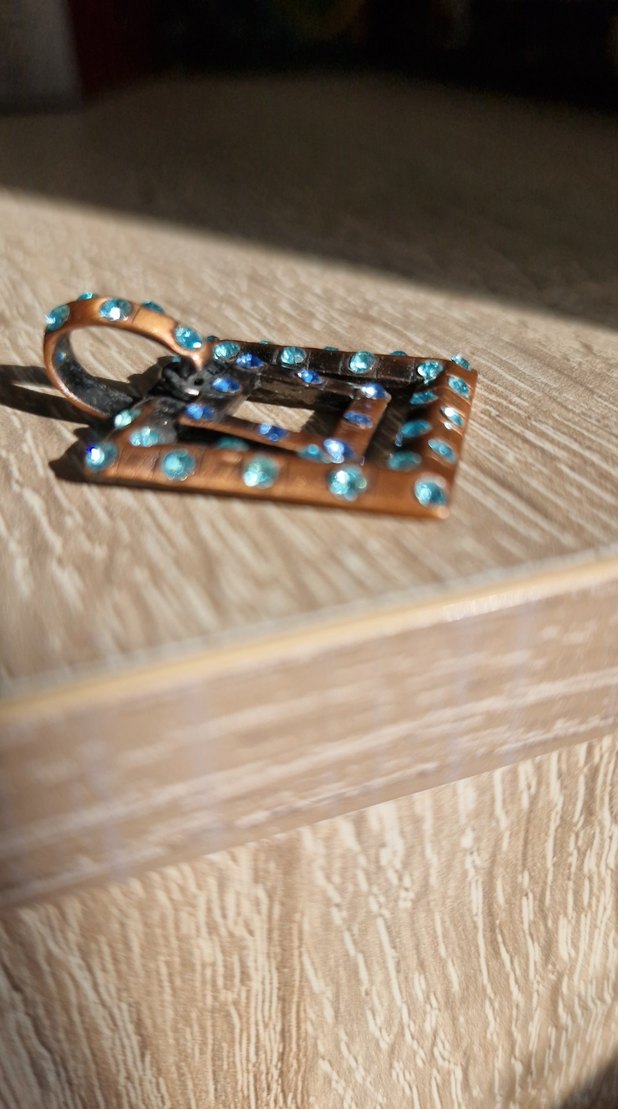 mavi tutkunları için mavi taşlı kolye ucu - Görsel 3