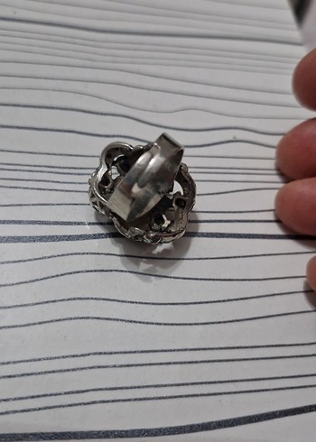 Zümrüt Yeşili Taşlı Ayarlanabilir Kadın yüzüğü - Görsel 4