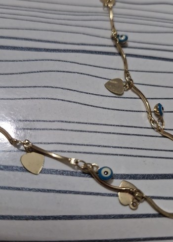 Altın Renk Uzun Zincir Detaylı Kadın Kolye - Görsel 3