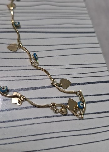 Altın Renk Uzun Zincir Detaylı Kadın Kolye - Görsel 2