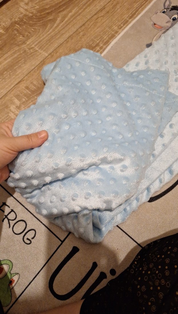 Pastel Mavi Çocuk Battaniyesi nohut battaniye - Görsel 2