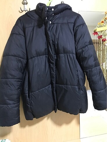 40 Beden siyah Renk Koton kışlık mont