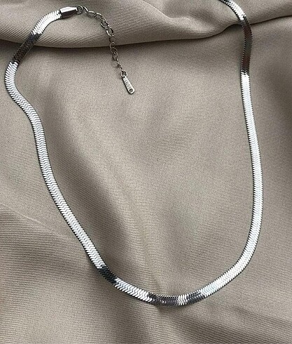 Çelik İtalyan Kolye Silver 45 Cm