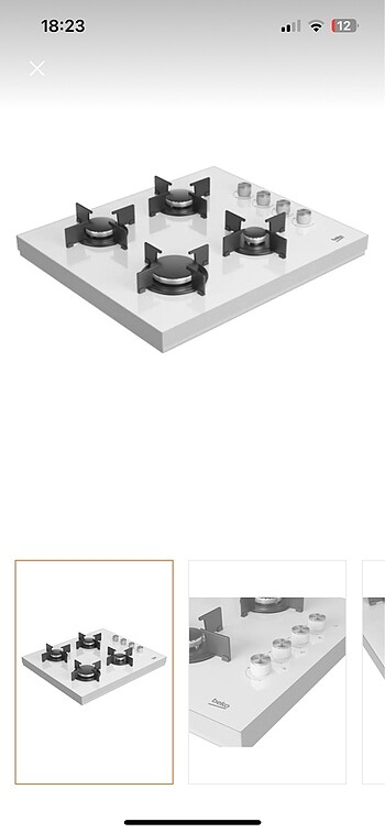 Beden Renk Cam set üstü ocak