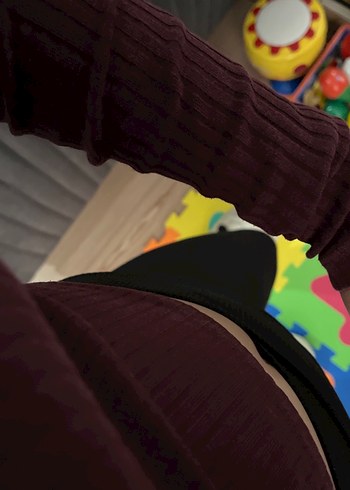 Bordo Yüksek Yaka Uzun Kollu Spor Üst - Görsel 6