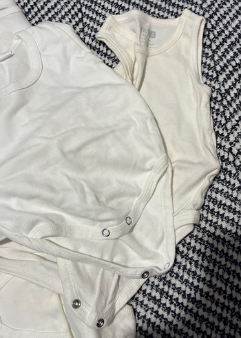 Bebek Pamuklu Düğmeli Body zıbın - Görsel 3