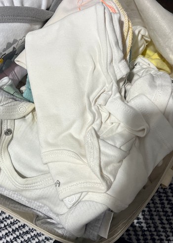 Bebek Pamuklu Düğmeli Body zıbın - Görsel 4