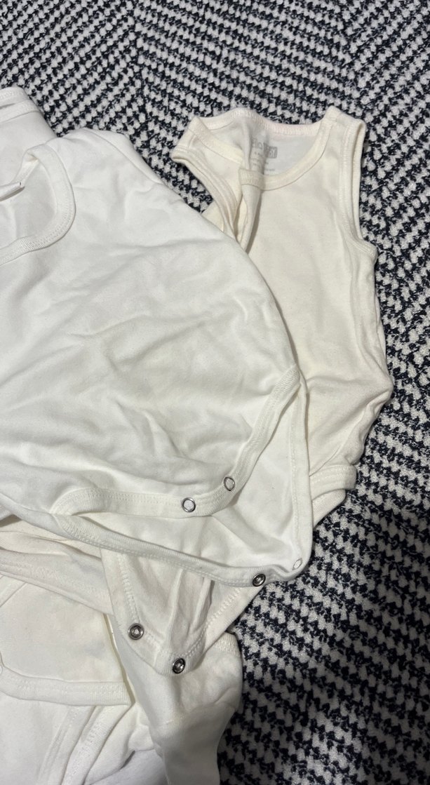 Bebek Pamuklu Düğmeli Body zıbın - Görsel 3