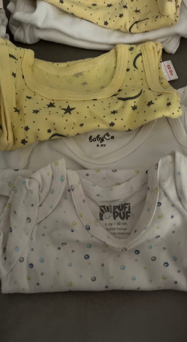 Sarı Baskılı Bebek Atlet - Görsel 2