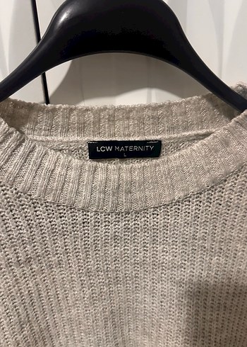 Gri Örgü Kadın Yün Kazak - Görsel 2