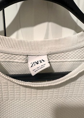 Erkek Beyaz Pamuklu Bisiklet Yaka Kazak - Görsel 2