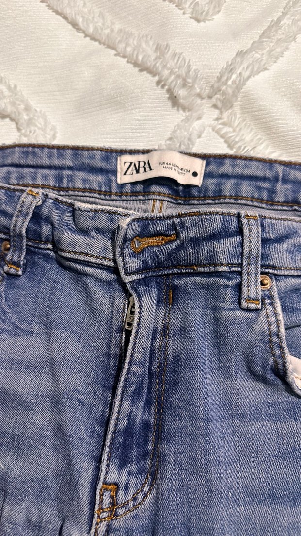 Mavi denim Rahat Kesim Kot Pantolon - Görsel 2