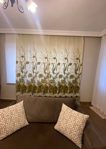 Çiçek Desenli vintage fon Perde - Görsel 5