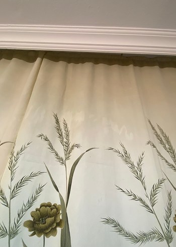 Çiçek Desenli vintage fon Perde - Görsel 3