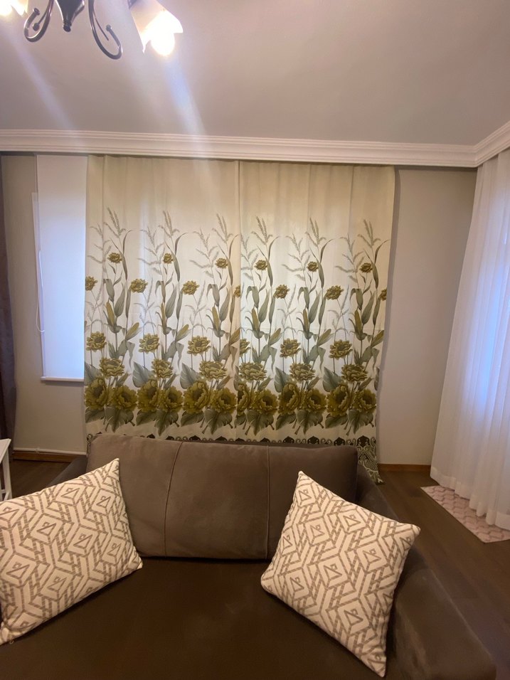 Çiçek Desenli vintage fon Perde - Görsel 5