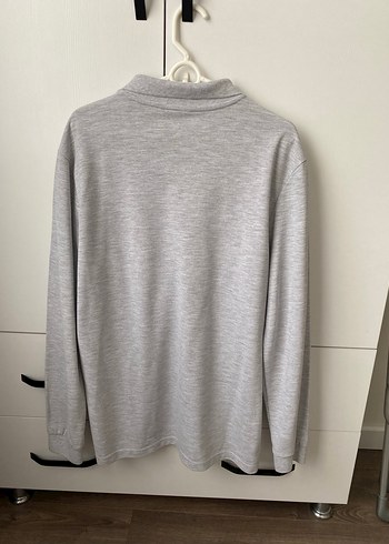 Lcw Gri Uzun Kollu Polo Tişört - Görsel 2