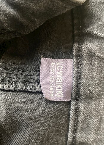 siyah çocuk  Bol Kesim Kot Pantolon - Görsel 3