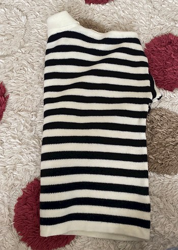 Zebra Desenli Uzun Kollu Triko Kazak - Görsel 3