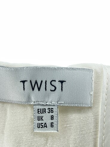 36 Beden beyaz Renk Twist Blazer %70 İndirimli.
