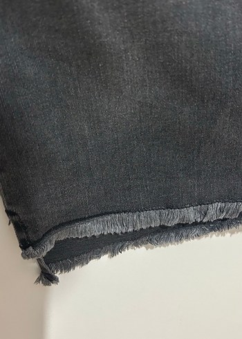 Defacto Antrasit Denim Diz Üstü Etek