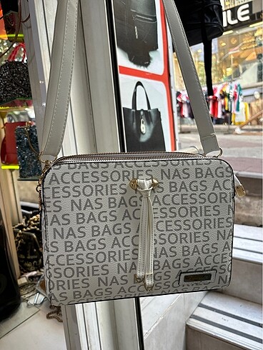 Beden beyaz Renk Nas bag çapraz model