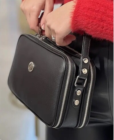 Beden siyah Renk Golden Polo çarpraz model