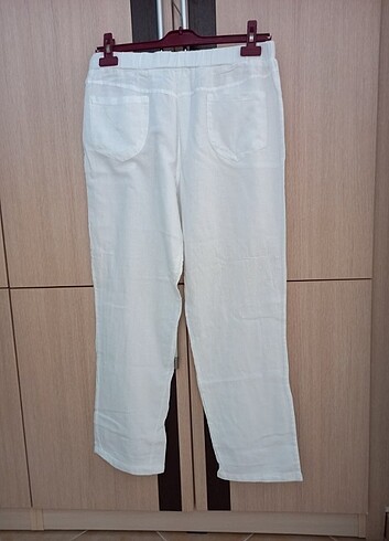 Zara Keten beyaz pantolon