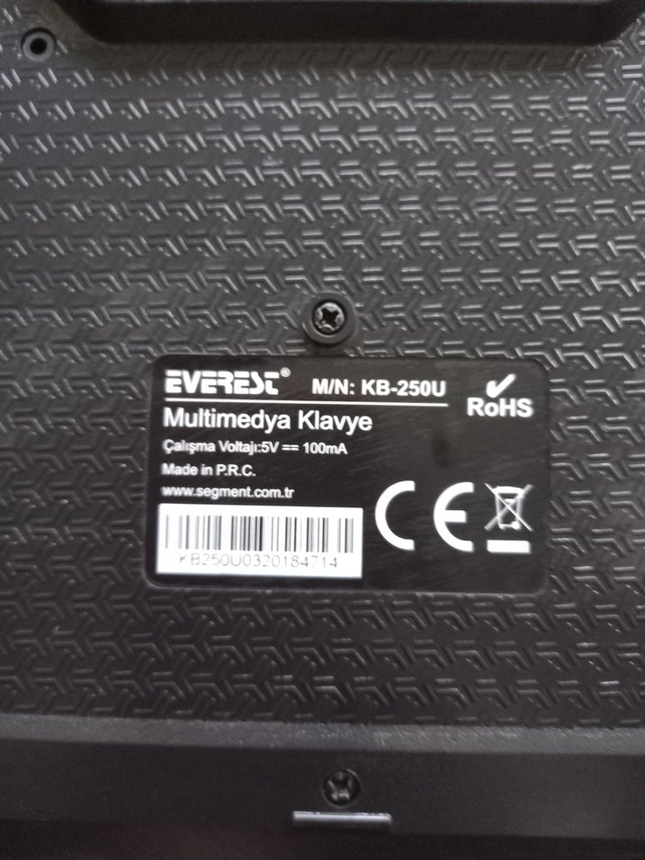 Everest Kablolu Siyah USB Klavye - Görsel 5