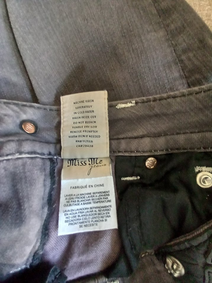 Miss Me Taşlı Gri Denim Jean — görsel 10/12