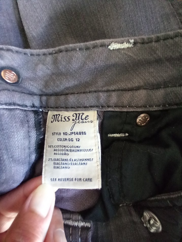 Miss Me Taşlı Gri Denim Jean — görsel 9/12