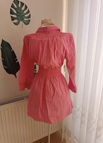 xs Beden pembe Renk Zara beli kemerli pembe elbise