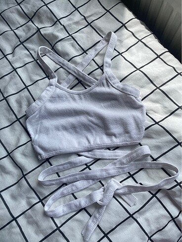 Trendyol & Milla Sırt ve ip dekolteli crop