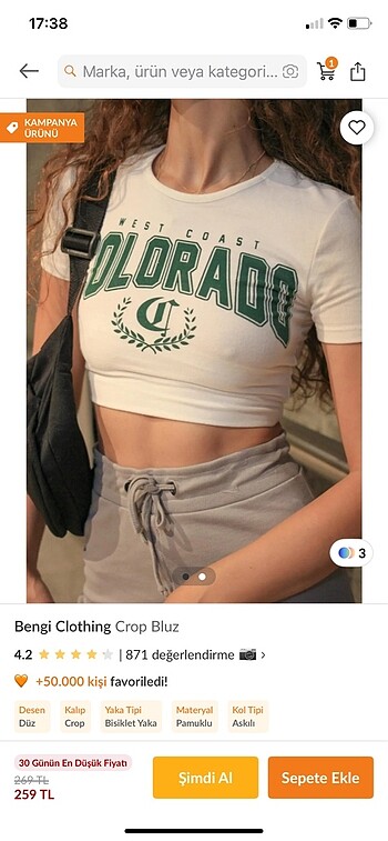 Crop bluz