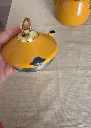 Beden sarı Renk Sarı Renkli Çaydanlık Takımı