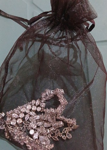 Vintage Beyaz İşlemeli Kadın Takı Seti - Görsel 3