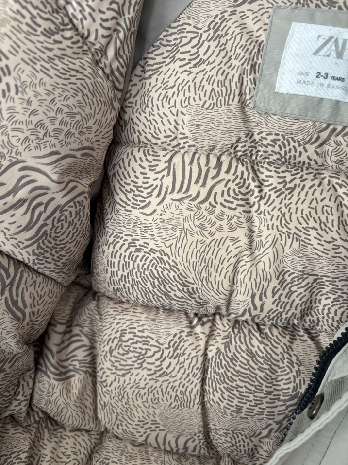 Gri Kapüşonlu Erkek Çocuk mont - Görsel 4