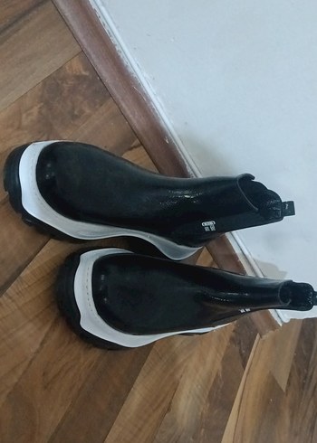 Diğer Platform Topuklu Siyah Street Wear Kadın Bot
