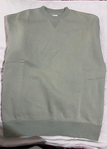 Bershka Erkek Bershka Minimal Adacayi Yesili Bisiklet Yaka Sweatshirt