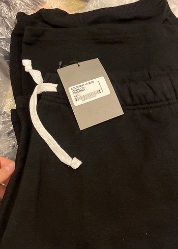 Siyah Pamuklu Eşofman takımı
