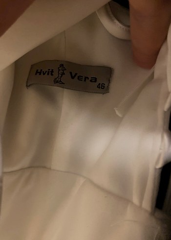 Beyaz Uzun Straplez Gelinlik - Görsel 5