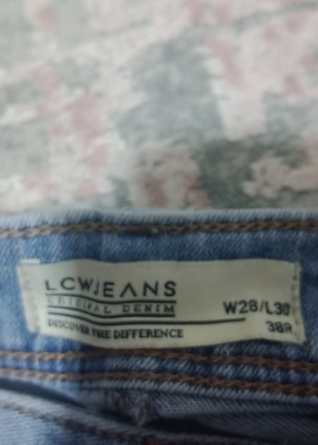 Pastel Mavi Midi Kadın Denim Pantolon - Görsel 2