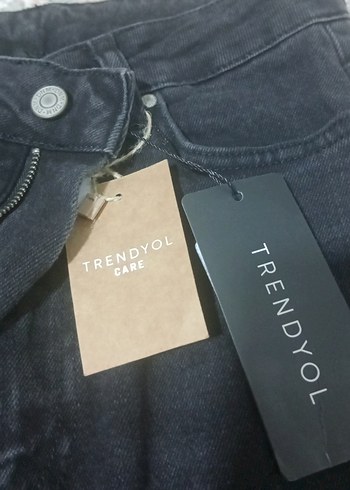 Siyah Regular Fit Midi Denim Kadın Jean - Görsel 2